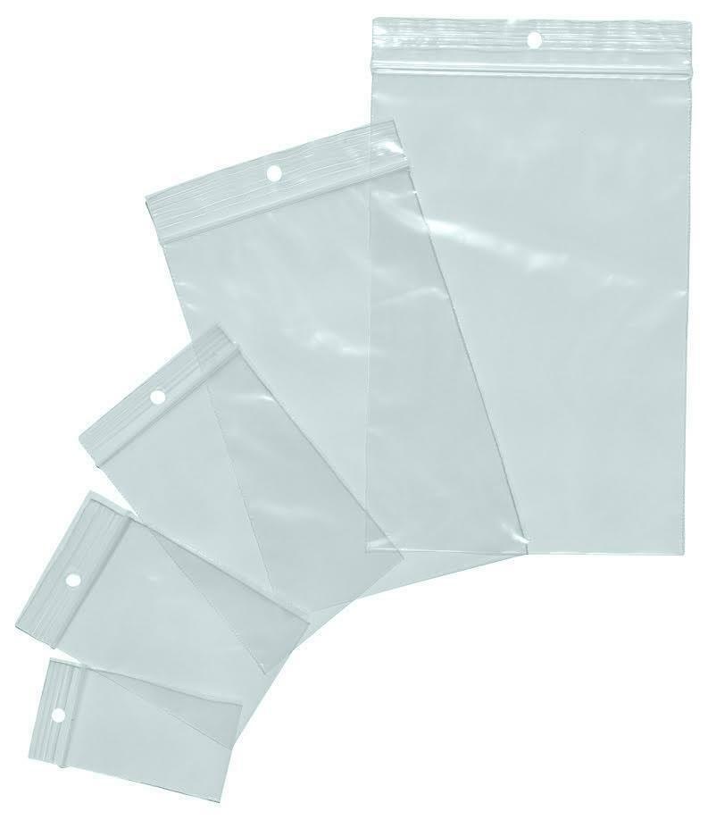 Sachets plastiques à fermeture ZIP 250x350mm standard 50µ